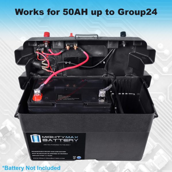 Trolling Motor Smart Battery Box Power Center for 12V Batteries up to ...