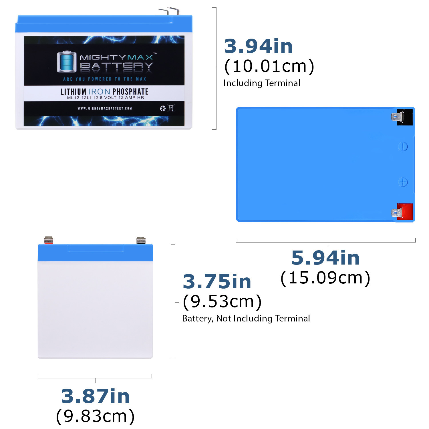 ML12-12LI – 12 Volt 12 AH – Deep Cycle Lithium Iron Phosphate (LiFePO4) Rechargeable Maintenance Free Battery ML12-12LI - 12 Volt 12 AH - Deep Cycle Lithium Iron Phosphate (LiFePO4) Rechargeable Maintenance Free Battery