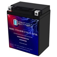 YTX14AH-BS – 12 Volt 12 AH, 210 CCA, Rechargeable Maintenance Free SLA AGM Motorcycle Battery YTX14AH-BS - 12 Volt 12 AH, 210 CCA, Rechargeable Maintenance Free SLA AGM Motorcycle Battery