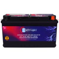 MM-H8 Start and Stop Car BCI Group 49 12V 95Ah, 160RC, 900 CCA Rechargeable AGM Car Battery