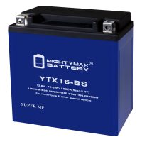 Mighty Max Battery YTX16-BS LIFEPO4 - 12 Volt 14 AH, 400 CCA, Lithium Iron Phosphate (LiFePO4) Battery