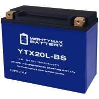 Mighty Max Battery YTX20L-BS LIFEPO4 - 12 Volt 18 AH, 570 CCA, Lithium Iron Phosphate (LiFePO4) Battery