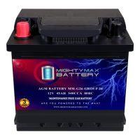 MM-G26 BCI Group 26 12V 45AH, 80RC, 540 CCA, Rechargeable SLA AGM Battery