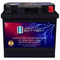 MM-H4 Start and Stop Car BCI Group Size 140R 12V 50 AH, 80RC, 570 CCA Rechargeable AGM Car Battery