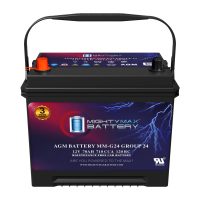 MM-G24 Start and Stop Car BCI Group Size 24 12V 70Ah, 120RC, 710 CCA Rechargeable AGM Car battery