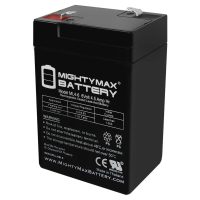 Mighty Max Battery ML4-6 – 6 Volt 4.5 AH, F1 Terminal, Rechargeable SLA AGM Battery Mighty Max Battery ML4-6 - 6 Volt 4.5 AH, F1 Terminal, Rechargeable SLA AGM Battery