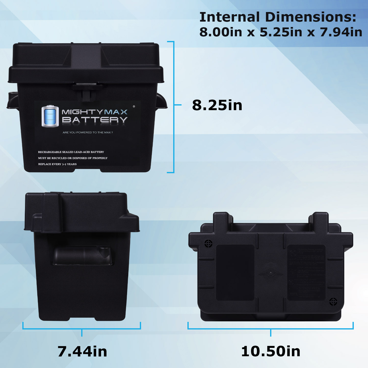 Group U1 Battery Box for Namco Fork Lift Trucks L-2500 SLA / GEL Heavy Duty Group U1 Battery Box