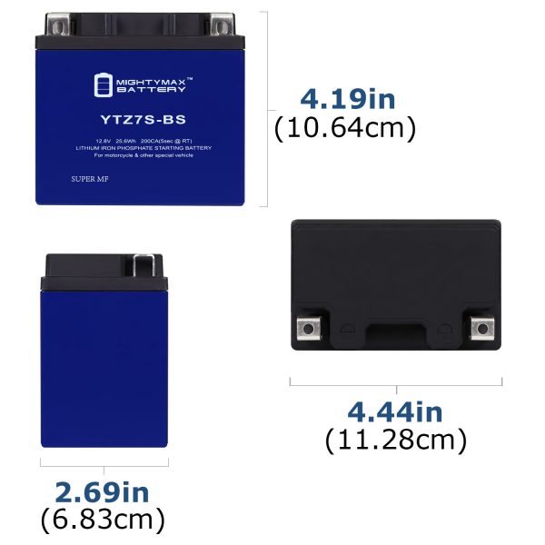 YTZ7S Lithium Battery for Kawasaki ZX10R Husqvarna All Models 04