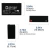 thumbnail image 2 of Mighty Max 2-Pack 6V 12AH F2 Replacement Batteries For Streamlight Litebox – Lead Acid 2 of 3