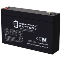 Mighty Max Battery ML9-6 – 6 Volt 9 AH, F2 Terminal, Rechargeable SLA AGM Battery Mighty Max Battery ML9-6 - 6 Volt 9 AH, F2 Terminal, Rechargeable SLA AGM Battery