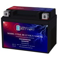 YTX4L-BS – 12 Volt 3 AH, 50 CCA, Rechargeable Maintenance Free SLA AGM Motorcycle Battery YTX4L-BS - 12 Volt 3 AH, 50 CCA, Rechargeable Maintenance Free SLA AGM Motorcycle Battery
