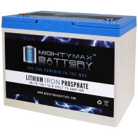 Mighty Max Battery ML75-12LI – 12 Volt 75 AH Deep Cycle Lithium Iron Phosphate (LiFePO4) Rechargeable and Maintenance Free Battery Mighty Max Battery ML75-12LI - 12 Volt 75 AH Deep Cycle Lithium Iron Phosphate (LiFePO4) Rechargeable and Maintenance Free Battery