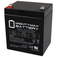 Mighty Max Battery ML5-12F2 – 12 Volt 5 AH, F2 Terminal, Rechargeable SLA AGM Battery Mighty Max Battery ML5-12F2 - 12 Volt 5 AH, F2 Terminal, Rechargeable SLA AGM Battery