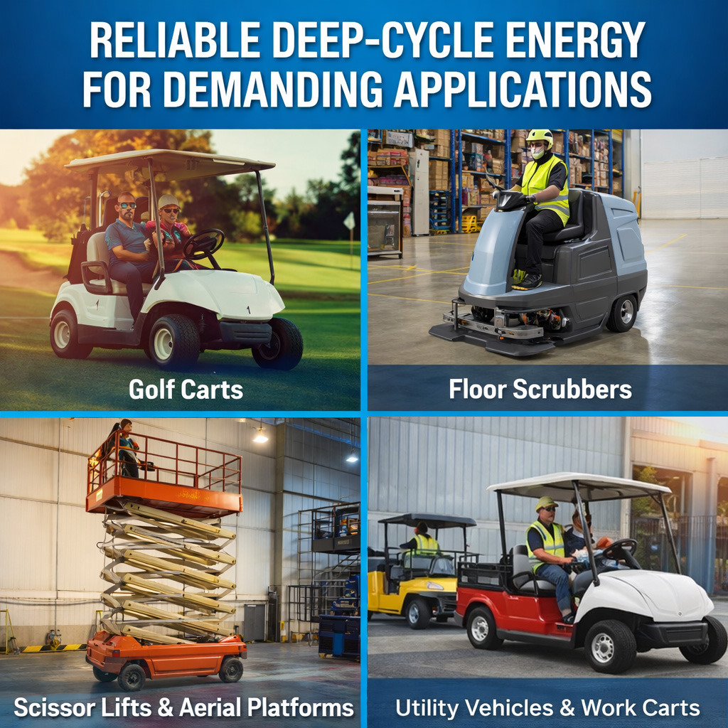 Mighty Max Battery ML180-8GC – 8 Volt 180 AH, Dual Terminal, Rechargeable SLA AGM Battery For Golf Cart Mighty Max Battery ML180-8GC - 8 Volt 180 AH, Dual Terminal, Rechargeable SLA AGM Battery For Golf Cart