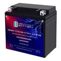 YTX14-BS – 12 Volt 12 AH, 200 CCA, Rechargeable Maintenance Free SLA AGM Motorcycle Battery YTX14-BS - 12 Volt 12 AH, 200 CCA, Rechargeable Maintenance Free SLA AGM Motorcycle Battery