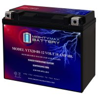 YTX20-BS -12 Volt 18 AH, 270 CCA, Rechargeable Maintenance Free SLA AGM Motorcycle Battery