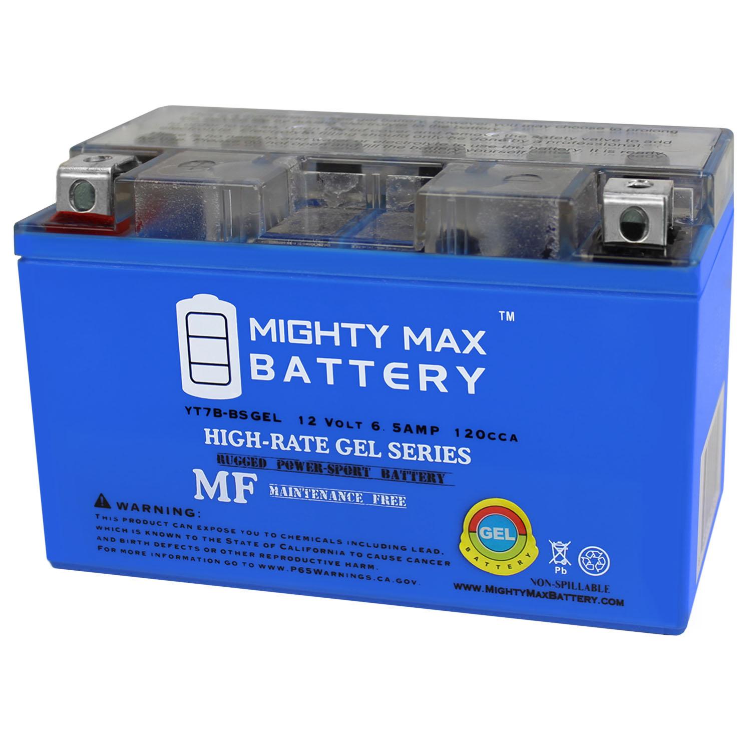 YT7B-BS GEL -12 Volt 6.5 AH, GEL Type, 110 CCA, Rechargeable Maintenance Free SLA AGM Motorcycle Battery YT7B-BS GEL -12 Volt 6.5 AH, GEL Type, 110 CCA, Rechargeable Maintenance Free SLA AGM Motorcycle Battery