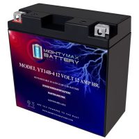 YT14B-4 – 12 Volt 12 AH, 115 CCA, Rechargeable Maintenance Free SLA AGM Motorcycle Battery YT14B-4 - 12 Volt 12 AH, 115 CCA, Rechargeable Maintenance Free SLA AGM Motorcycle Battery