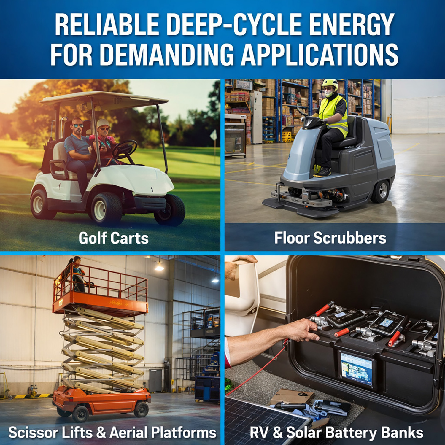 ML210-6GC2 – 6 Volt 210 AH, Dual Terminal, Rechargeable SLA AGM Battery For Golf Cart ML210-6GC2 - 6 Volt 210 AH, Dual Terminal, Rechargeable SLA AGM Battery For Golf Cart