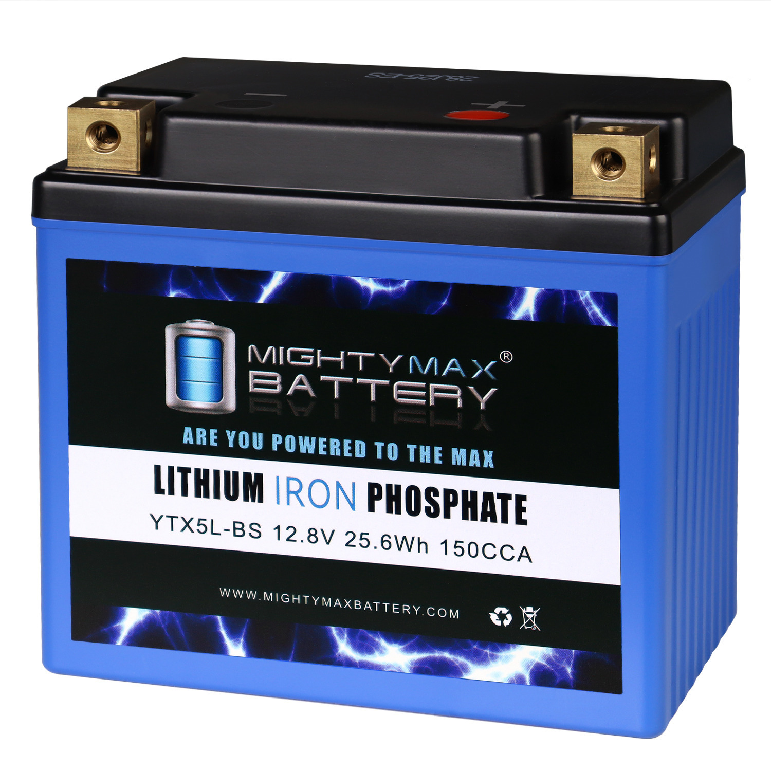 Mighty Max Battery YTX5L-BS LIFEPO4 – 12 Volt 4 AH, 150 CCA, Lithium Iron Phosphate (LiFePO4) Battery Mighty Max Battery YTX5L-BS LIFEPO4 - 12 Volt 4 AH, 150 CCA, Lithium Iron Phosphate (LiFePO4) Battery