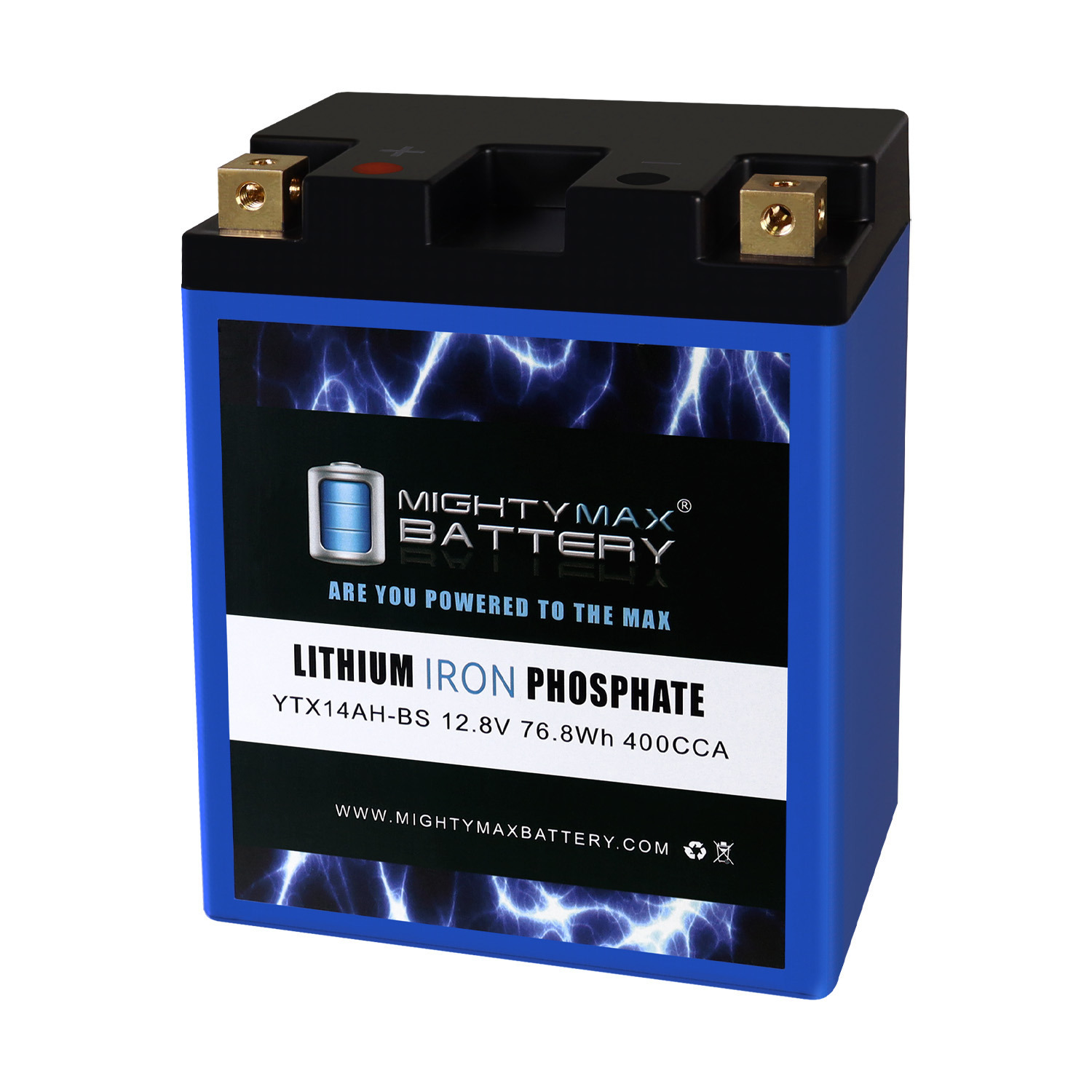 YTX14AH-BS LIFEPO4 – 12 Volt 12 AH, 400 CCA, Lithium Iron Phosphate (LiFePO4) Battery YTX14AH-BS LIFEPO4 - 12 Volt 12 AH, 400 CCA, Lithium Iron Phosphate (LiFePO4) Battery