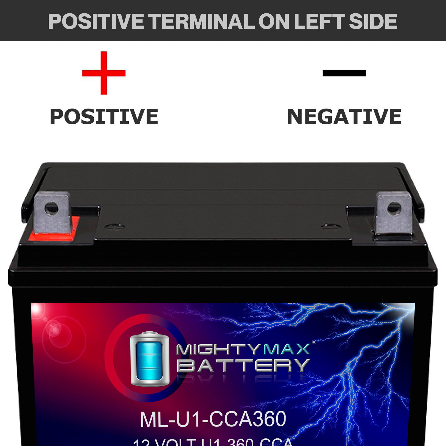 12 Volt, 360 CCA, Nut and Bolt (NB) Terminal, Rechargeable SLA AGM High Rate Series Battery 12 Volt, 360 CCA, Nut and Bolt (NB) Terminal, Rechargeable SLA AGM High Rate Series Battery
