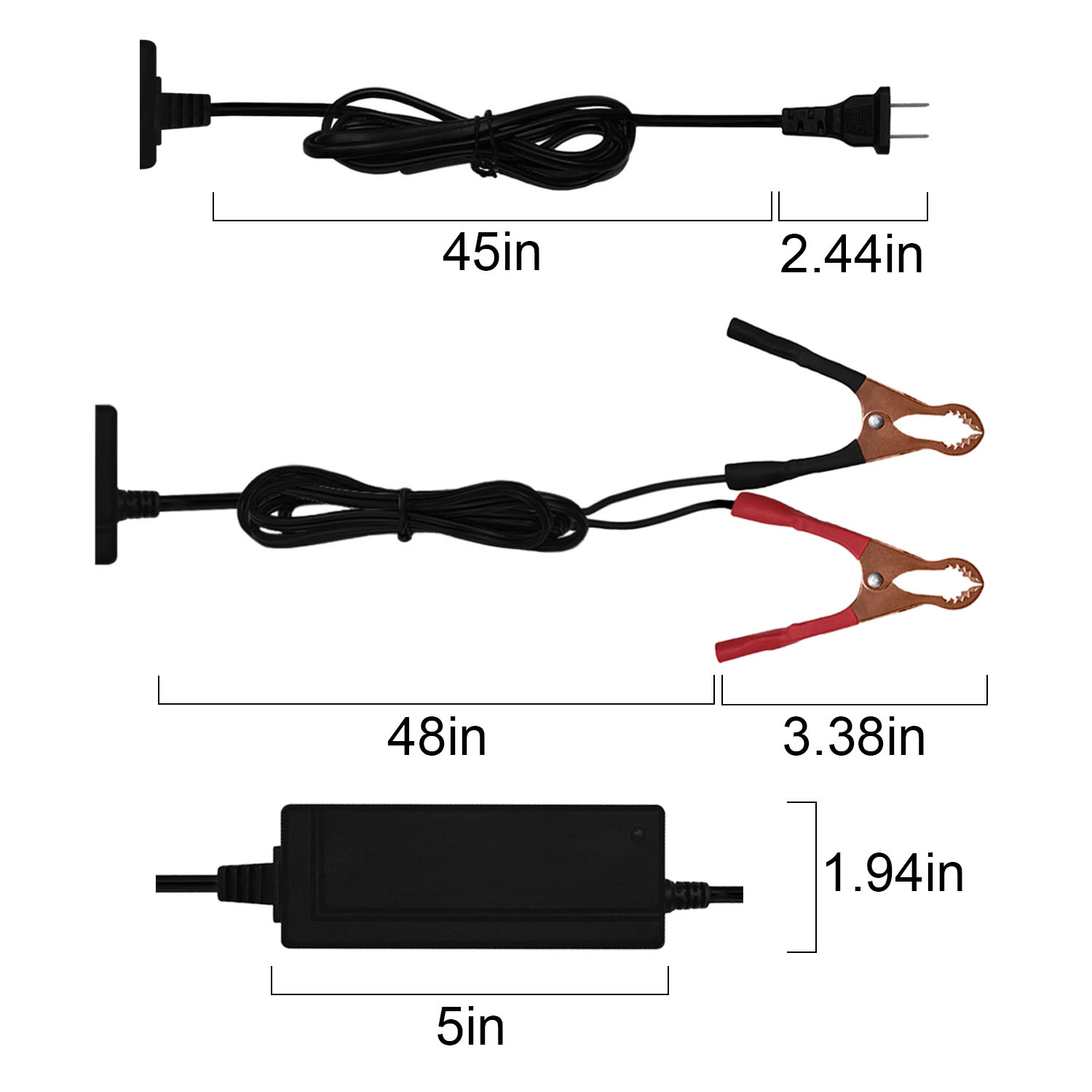 12V 2AMP CHARGER MAINTAINER for 12V 8AH Acme Security Systems RB12V6 12 Volt 2 Amp SLA Battery Charger and Maintainer