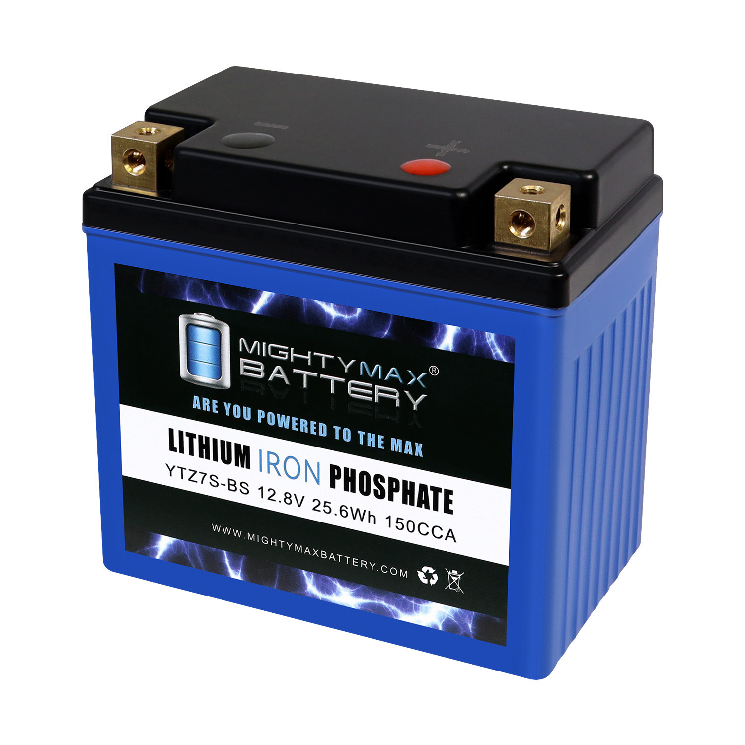 YTZ7S Lithium Battery Replacement for Honda 50 NPS50, S Ruckus 03-15 YTZ7S-BS LIFEPO4 - 12 Volt 6 AH, 150 CCA, Lithium Iron Phosphate (LiFePO4) Battery