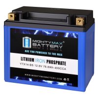Mighty Max Battery YTX14-BS LIFEPO4 – 12 Volt 12 AH, 400 CCA, Lithium Iron Phosphate (LiFePO4) Battery Mighty Max Battery YTX14-BS LIFEPO4 - 12 Volt 12 AH, 400 CCA, Lithium Iron Phosphate (LiFePO4) Battery