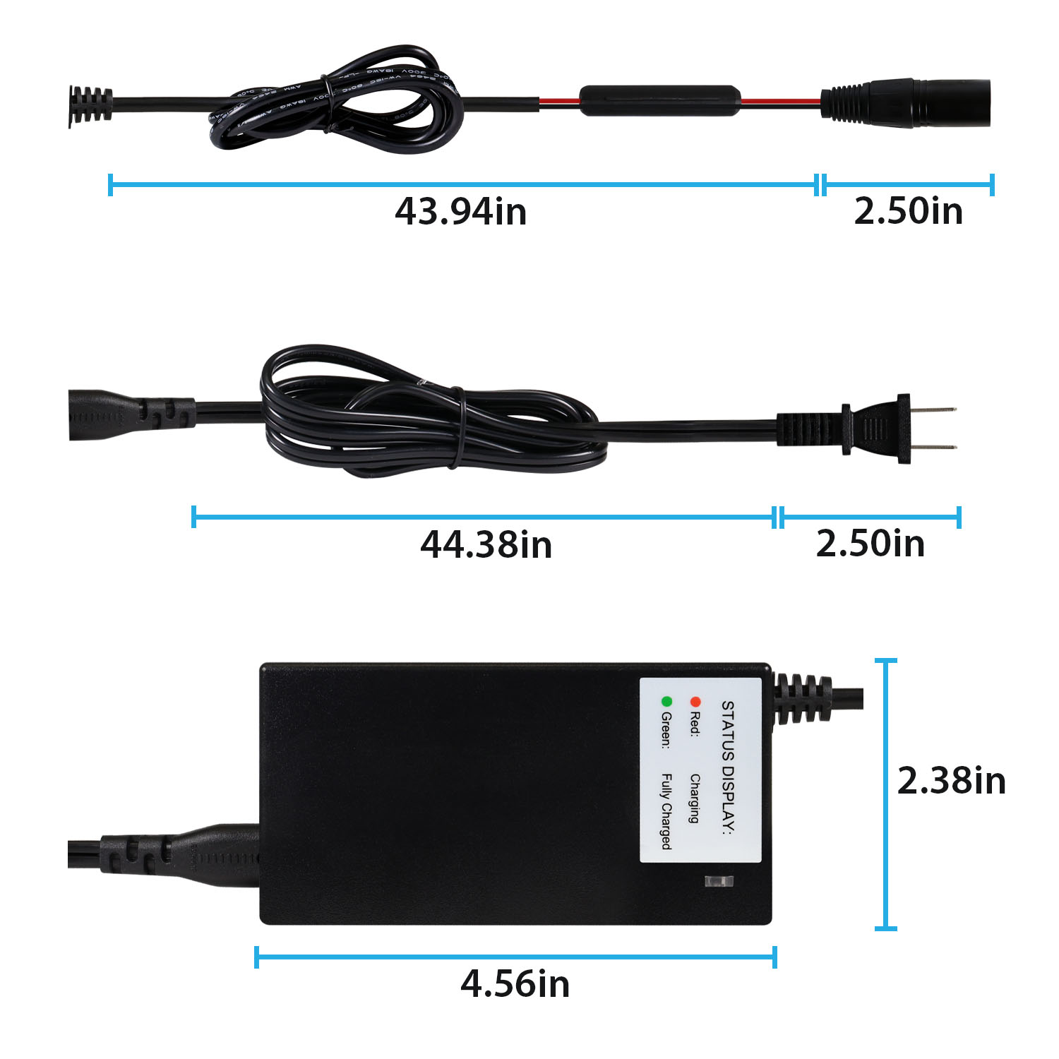 24V 2A Charger for Mongoose Z350 COSMIC FUSION HORNET ROCKET Scooter 24 Volt 2 Amp Wheelchair Battery Charger